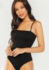 Ribbed Knit Solid Cami Bodysuit