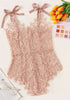 Guipure Lace Tie Shoulder Bodysuit