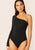 One Shoulder Form Fitting Bodysuit