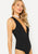 Plunge Neck Solid Sleeveless Bodysuit