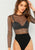 Sheer Frill Semi Bodysuit